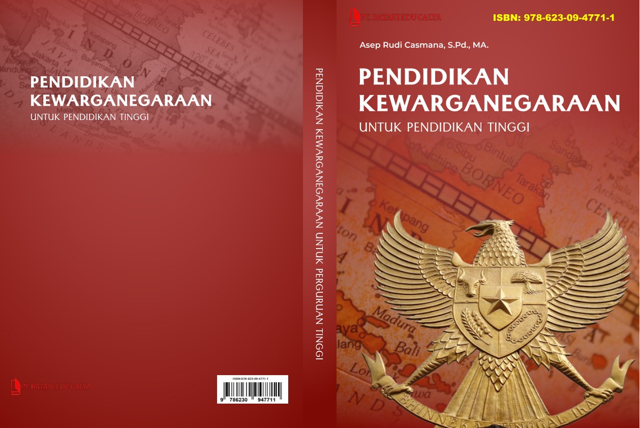 Cover pendidikan kewarganegaraan untuk pendidikan tinggi